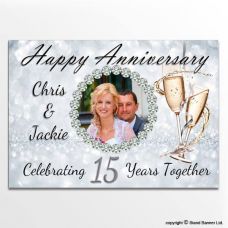 Custom Printed Anniversary Wedding Banners