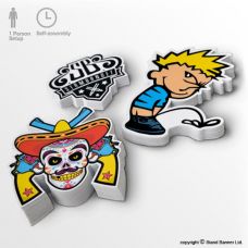 custom shaped vinyl stickers printed decals