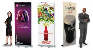 roll up banner stands