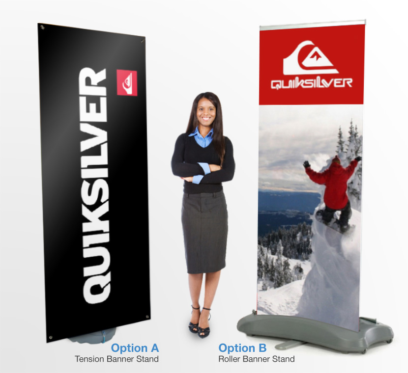 outdoor banner stands