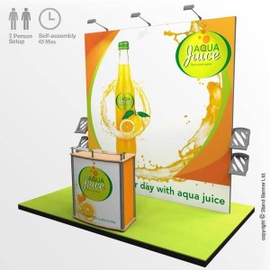 2m x 2m exhibition stand