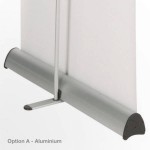 recycled aluminium banner stand