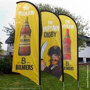 Flag banner advertising