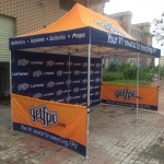 branded tent