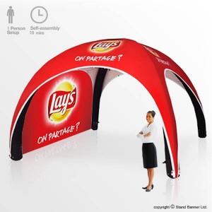 branded inflatable tent