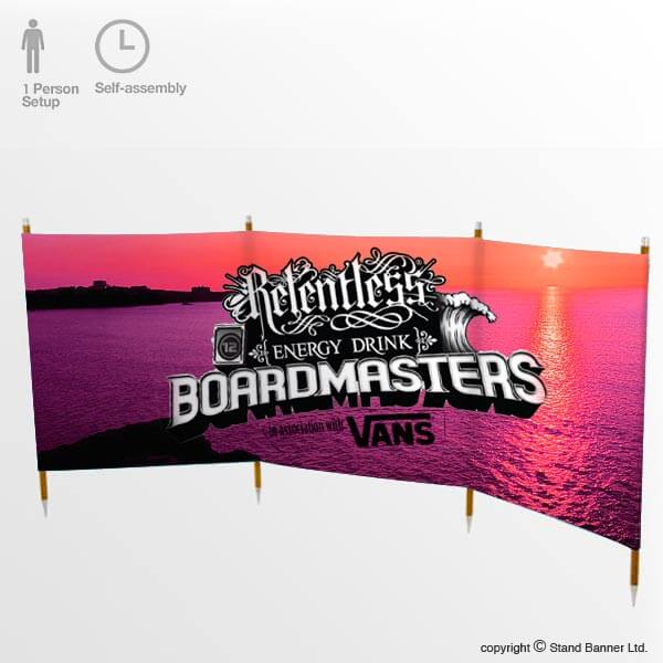 custom printed windbreak