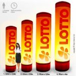 Custom printed inflatable tube, Ideal for both indoor or outdoor marketing at events and promotions to suit your company. By Stand Banner.