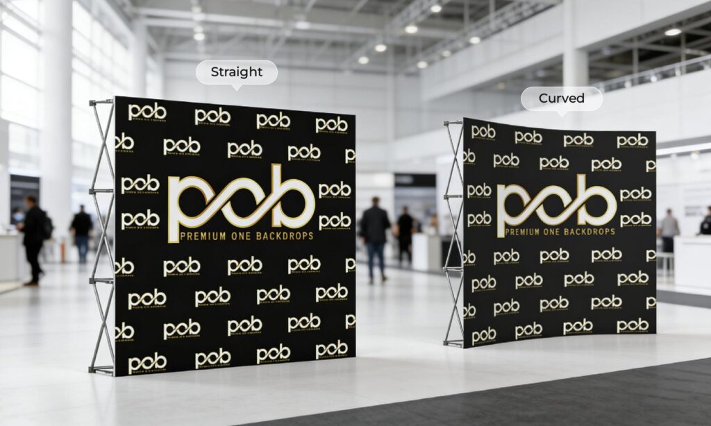 Straight or Curved Pop-Up Stands: Which Is Best for Your Exhibition?