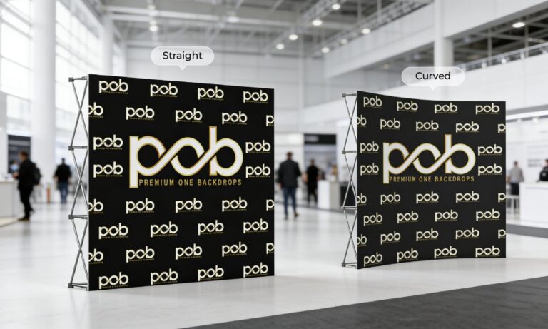 Straight or Curved Pop-Up Stands: Which Is Best for Your Exhibition?