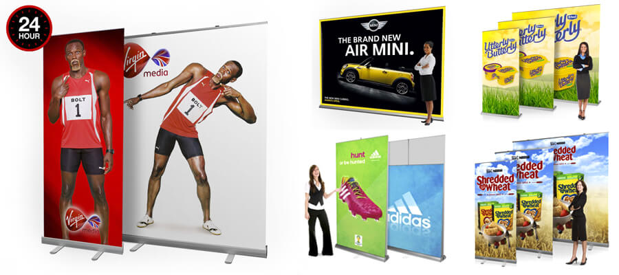 24 hour banner stands company