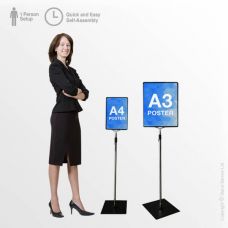 Adjustable Height Poster Stand