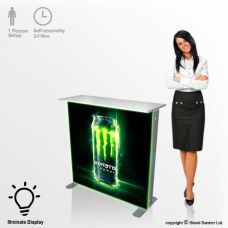 Illuminated promotional counter