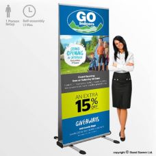Outdoor Roll Up Banner Stand