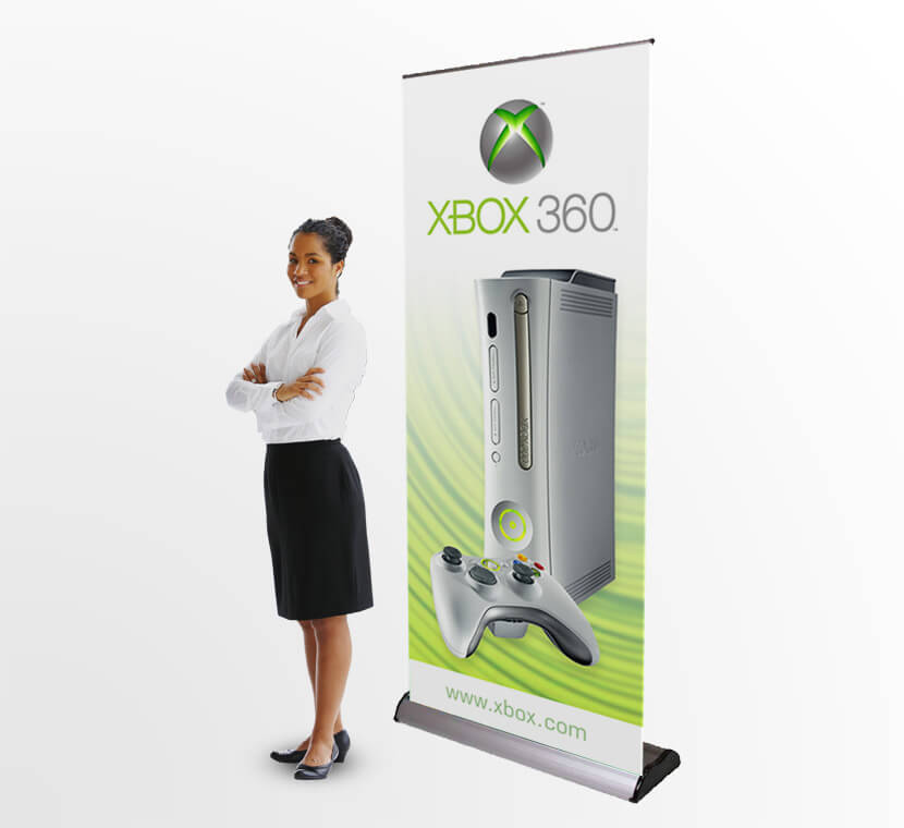 excaliber pull up banner stand