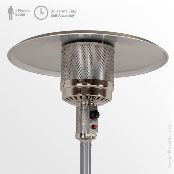 Gas-Powered Branded Outdoor Patio Heater