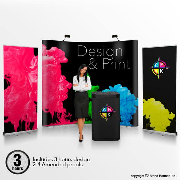 pop up stand graphic designers