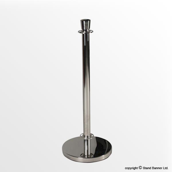 Deluxe Cafe Barrier Post Chrome