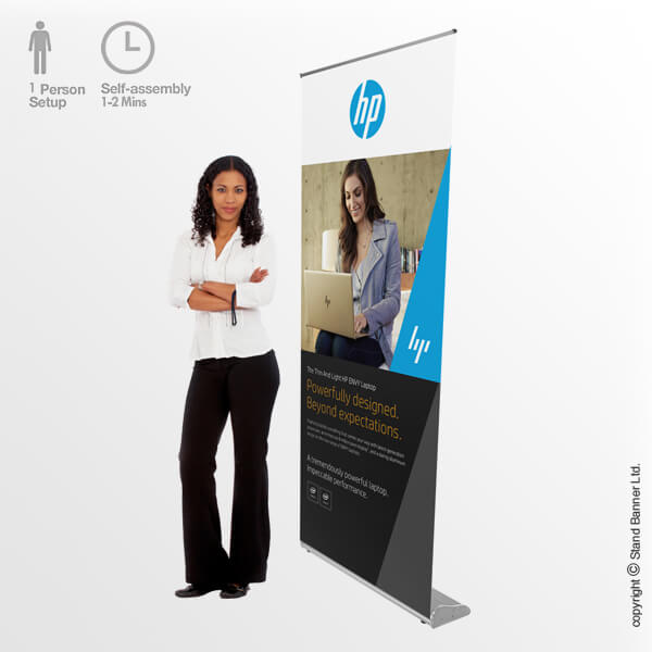 Extra wide Roller Banner Pop Up Pull Up Exhibition Stand 1.2m 1.5m or 2m Wide