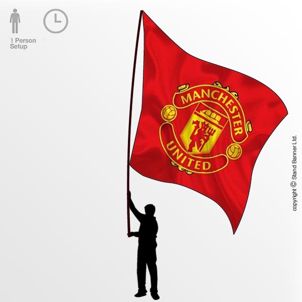 Manchester United Football Supporters Flag
