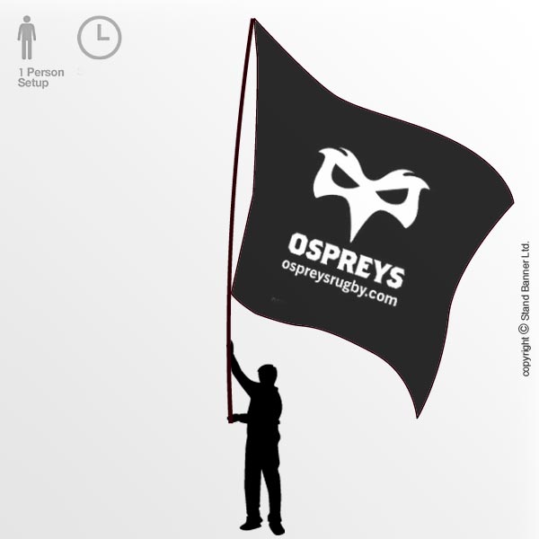Custom Rugby Supporters Flag