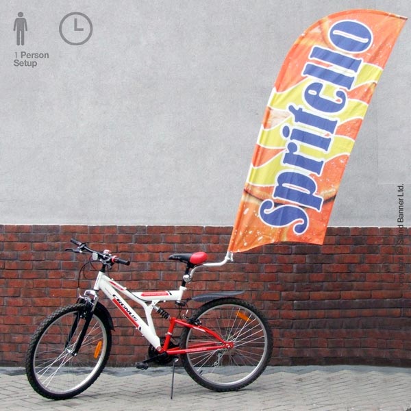Bike Advertising Flag Banner Sign