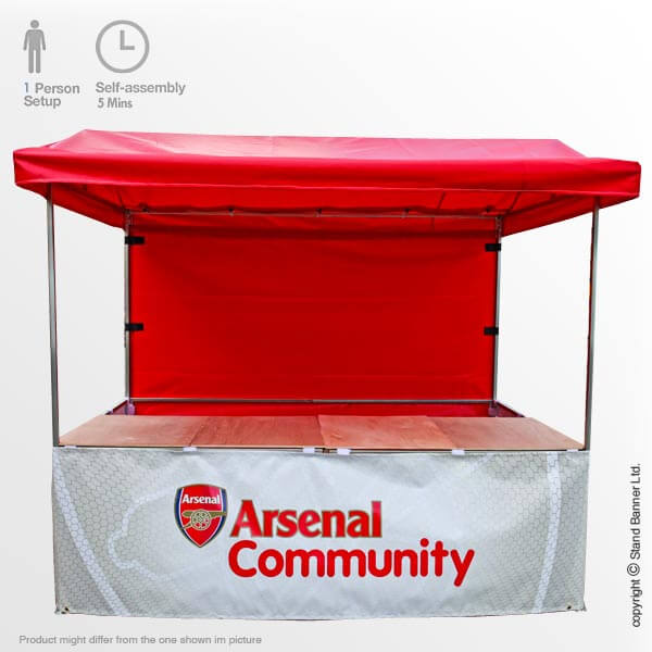 portable branded promotional sales stall