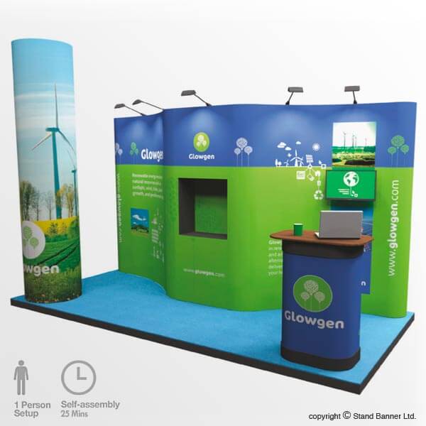 Exhibition Display Stand 4m x 3m Stand Banner