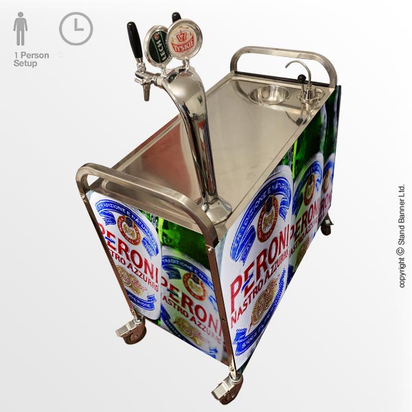 Mobile Beer Vending Cart Trolley