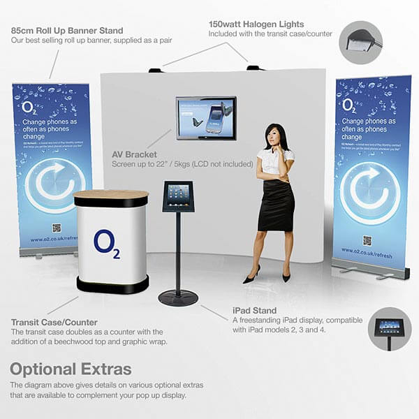 3x4 Pop Up | Pop Up System Stand Banner