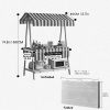 sampling counter stand dimensions