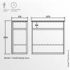 Exhibition Display Case Dimensions Model 1