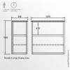 Exhibition Display Case Dimensions Model 2