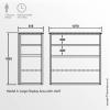 Exhibition Display Case Dimensions Model 3