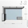 3m x 2m Exhibition Stand Floor Plan