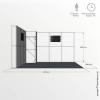 4m x 4m Trade Show Stand Side View