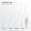 Teardrop Flag to Scale