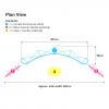 3x4 Pop Up Stand Plan View