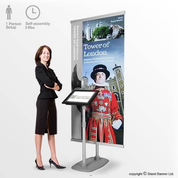 TV Banner Stand Display